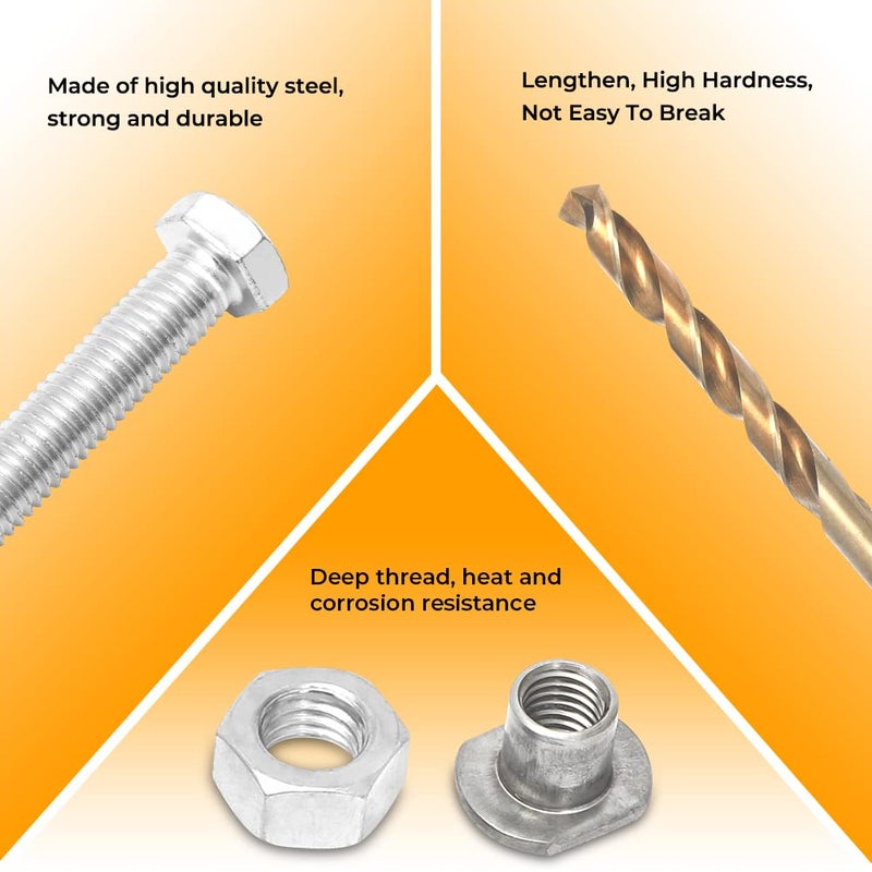 Alpha Rider Chain Adjuster Bolt Replacement Swing Arm Compatible with Honda CBR1000RR CRF250R/X CRF450R/450X 2004-2017 for Kawasaki KX250 1988-2013, Including 2 Pieces of Bolt Repair Kit Protector - Image 2